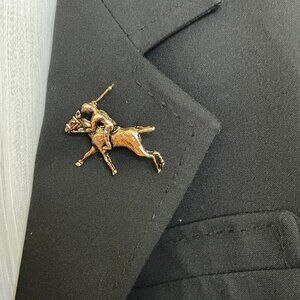 Polo Horse and Rider Pin